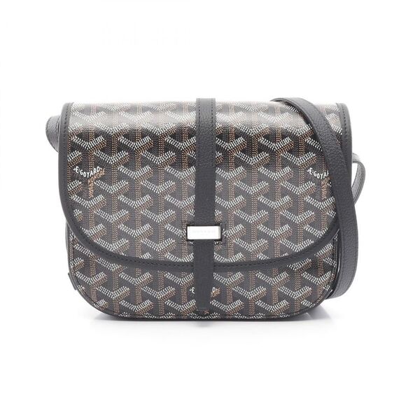 Goyard Handbags - Goyard Belvedere PM PVC Coated Canvas Leather Shoulder Bag